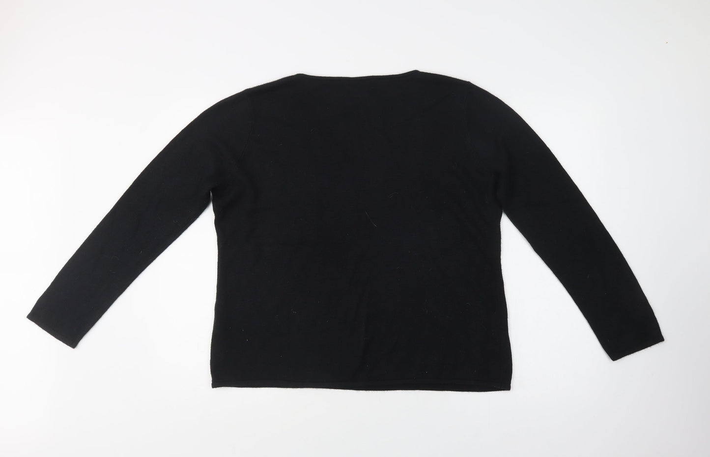 Womens UK Size L Bm Collection Black Pullover Jumper