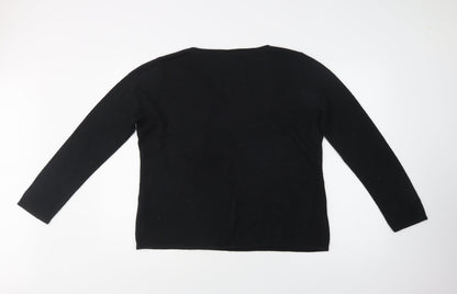 Womens UK Size L Bm Collection Black Pullover Jumper