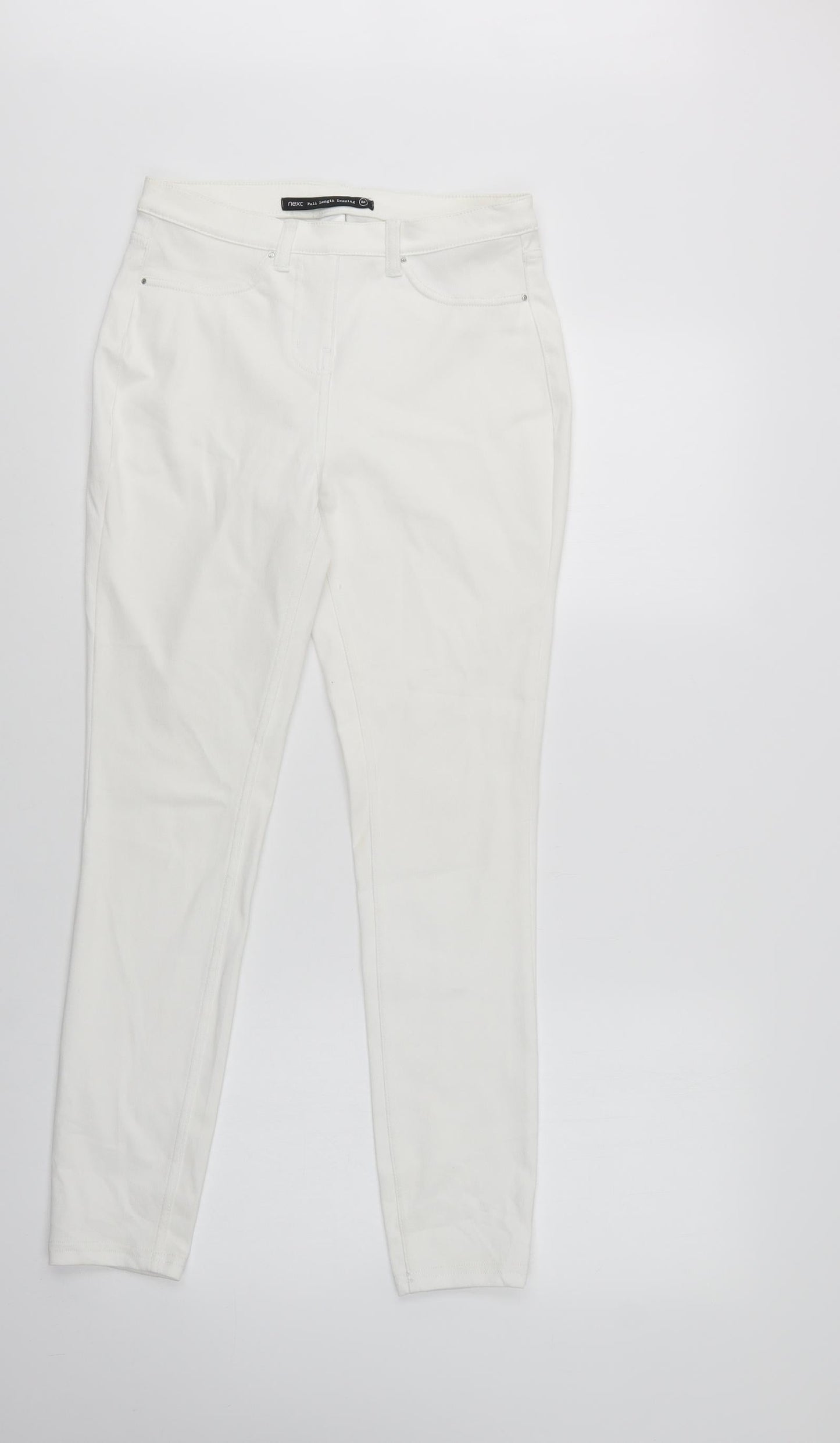 NEXT Womens White  Cotton Jegging Jeans Size 8 L28 in Regular