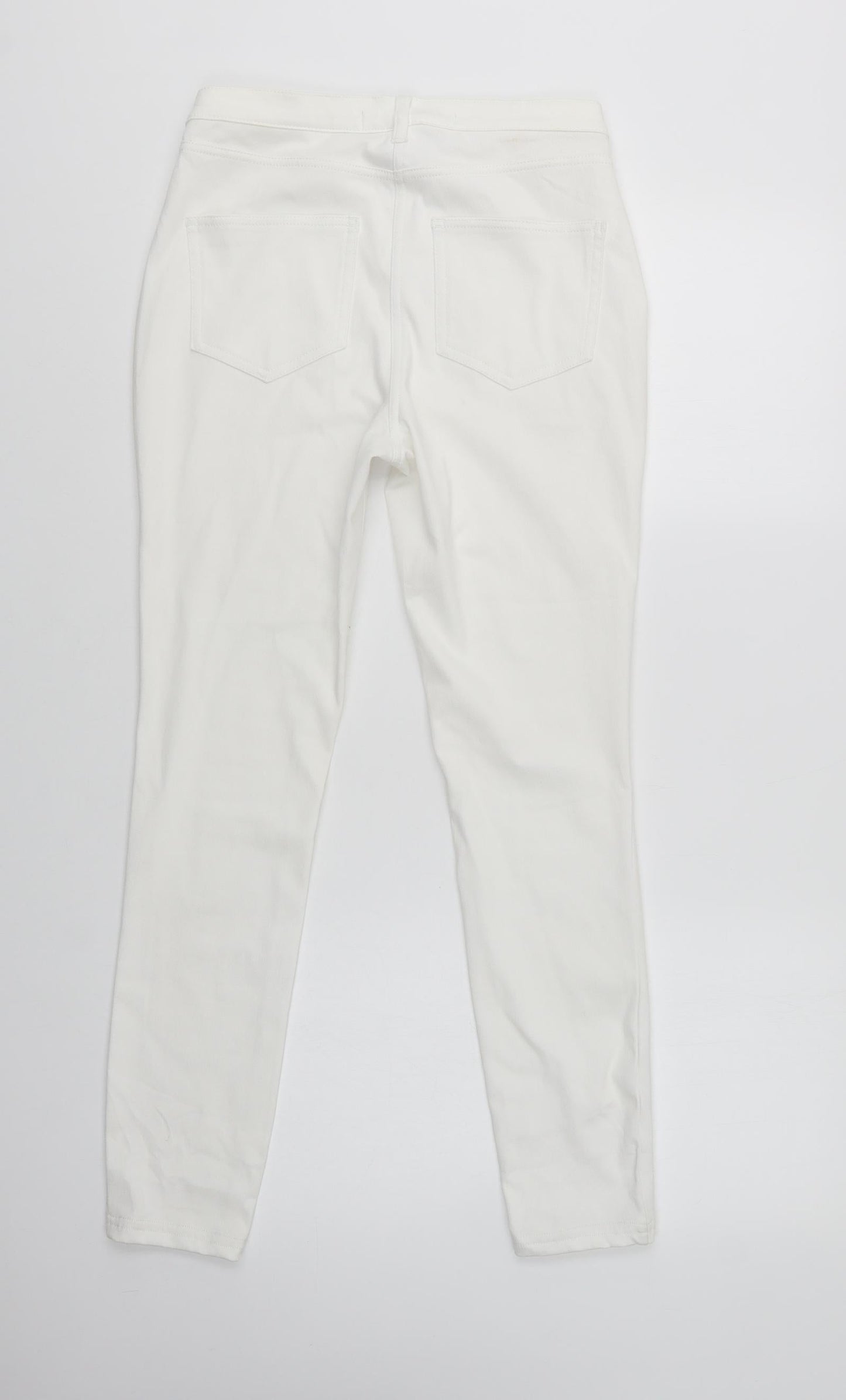 NEXT Womens White  Cotton Jegging Jeans Size 8 L28 in Regular