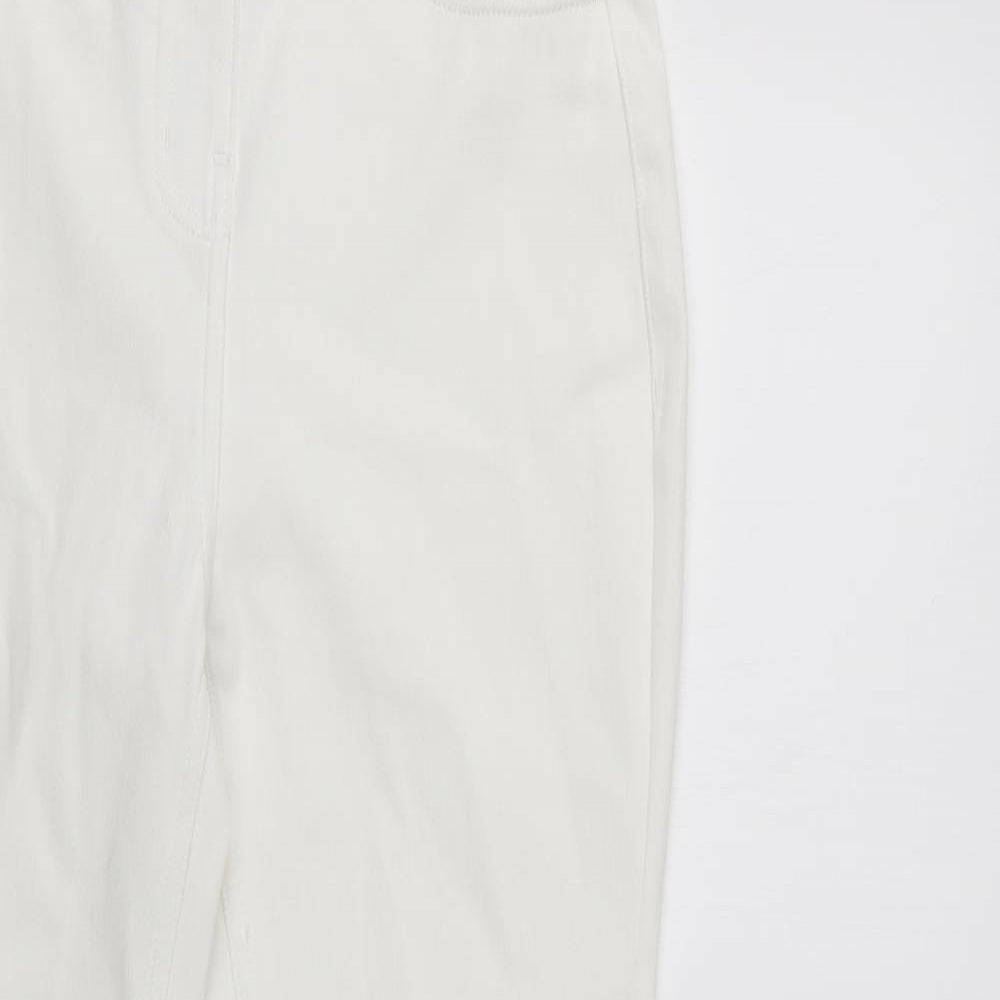 NEXT Womens White  Cotton Jegging Jeans Size 8 L28 in Regular