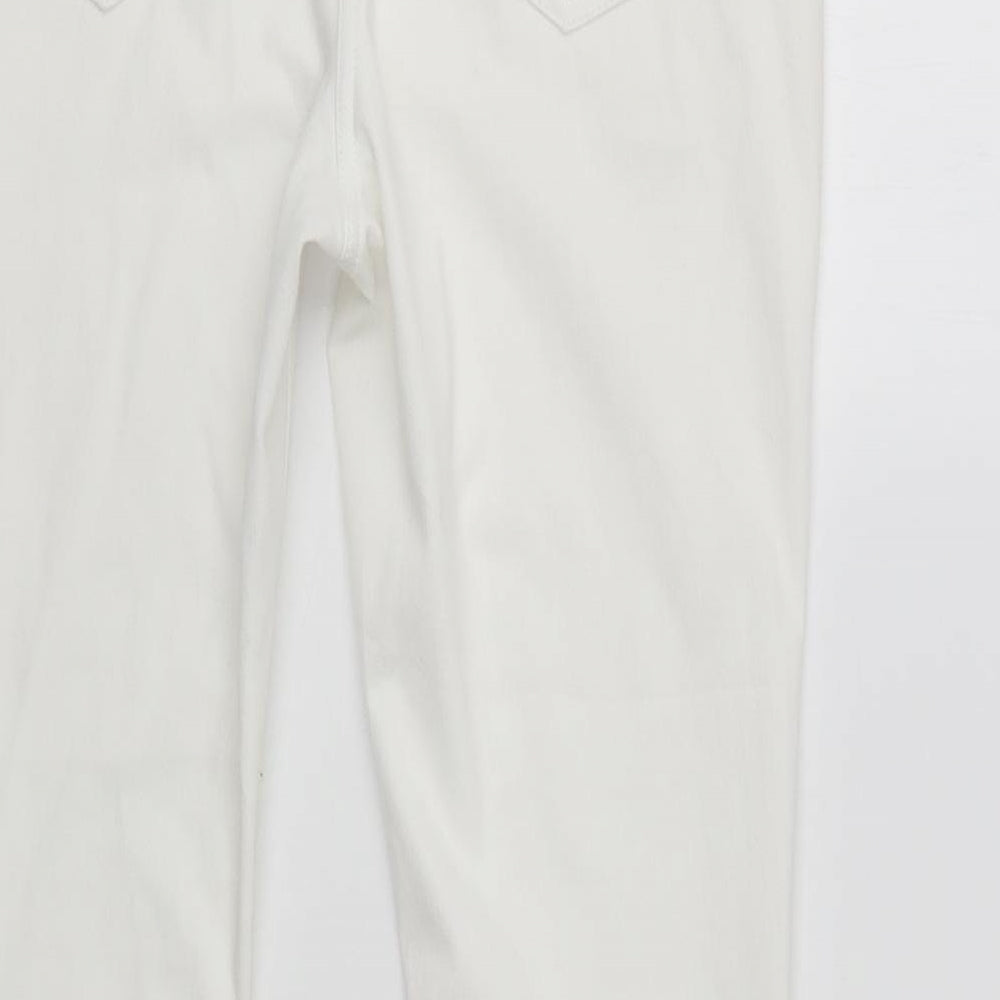 NEXT Womens White  Cotton Jegging Jeans Size 8 L28 in Regular