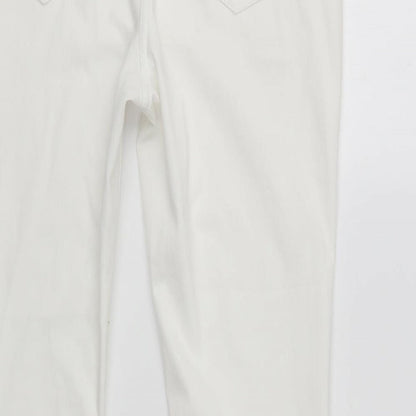 NEXT Womens White  Cotton Jegging Jeans Size 8 L28 in Regular
