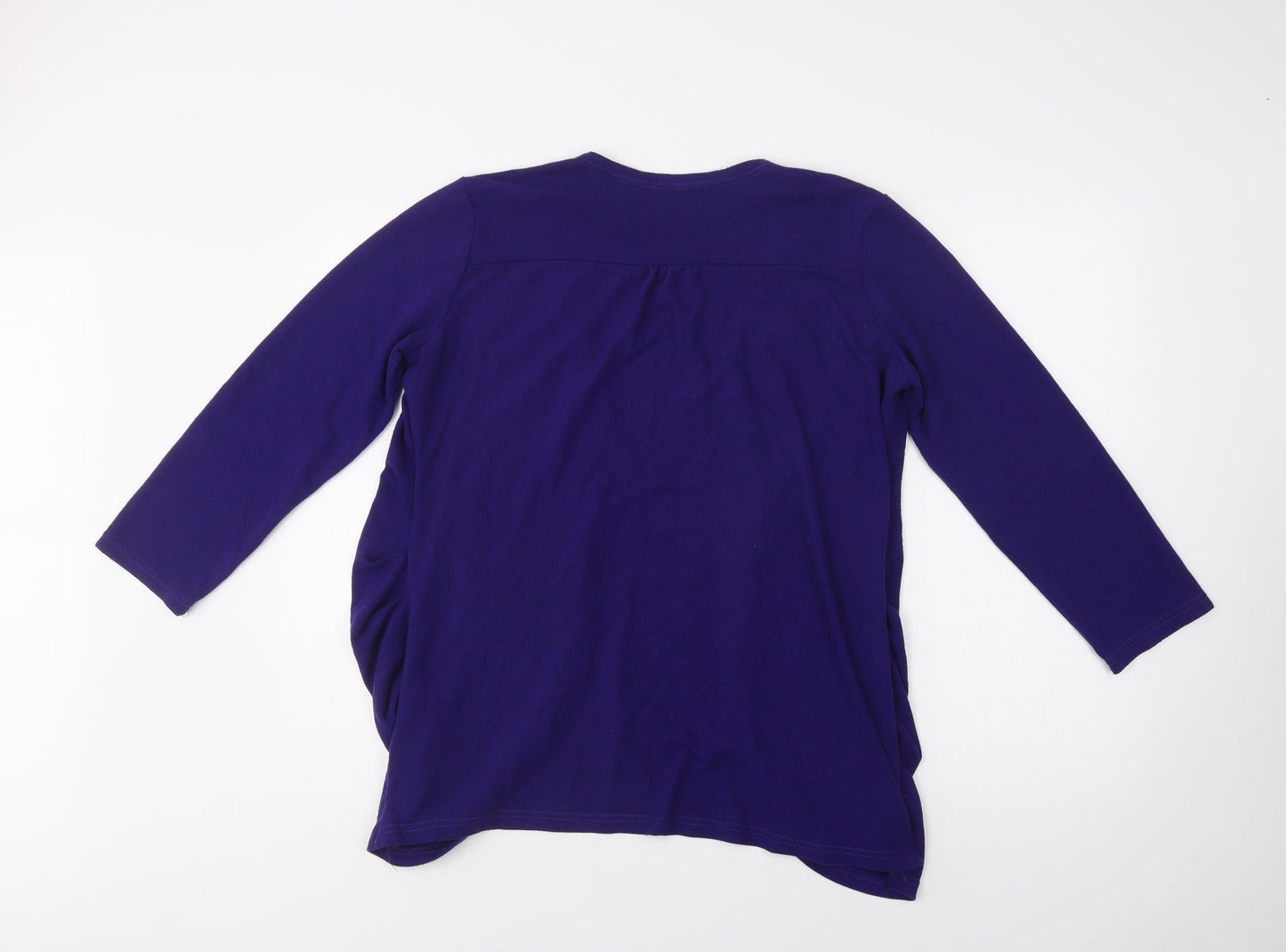 Womens UK Size L Preworn Purple Cardigan Jumper