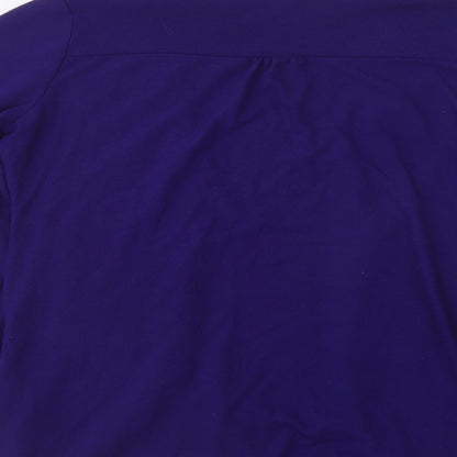 Womens UK Size L Preworn Purple Cardigan Jumper