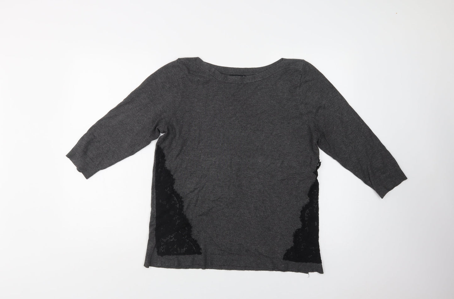 Womens UK Size 14 Papaya Grey Pullover Jumper