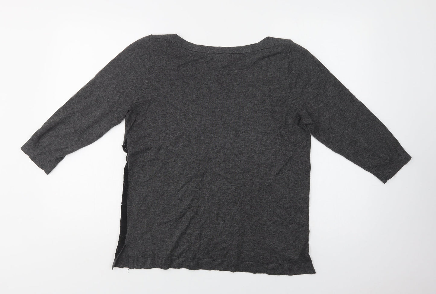 Womens UK Size 14 Papaya Grey Pullover Jumper