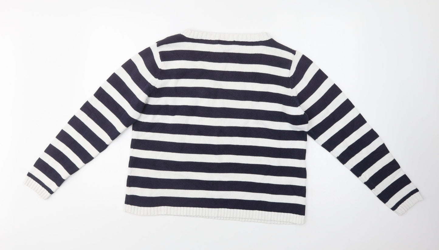 Womens UK Size 18 Essentials Blue Pullover Jumper