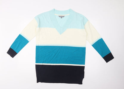 Womens UK Size 12 Principles Blue Tunic Jumper
