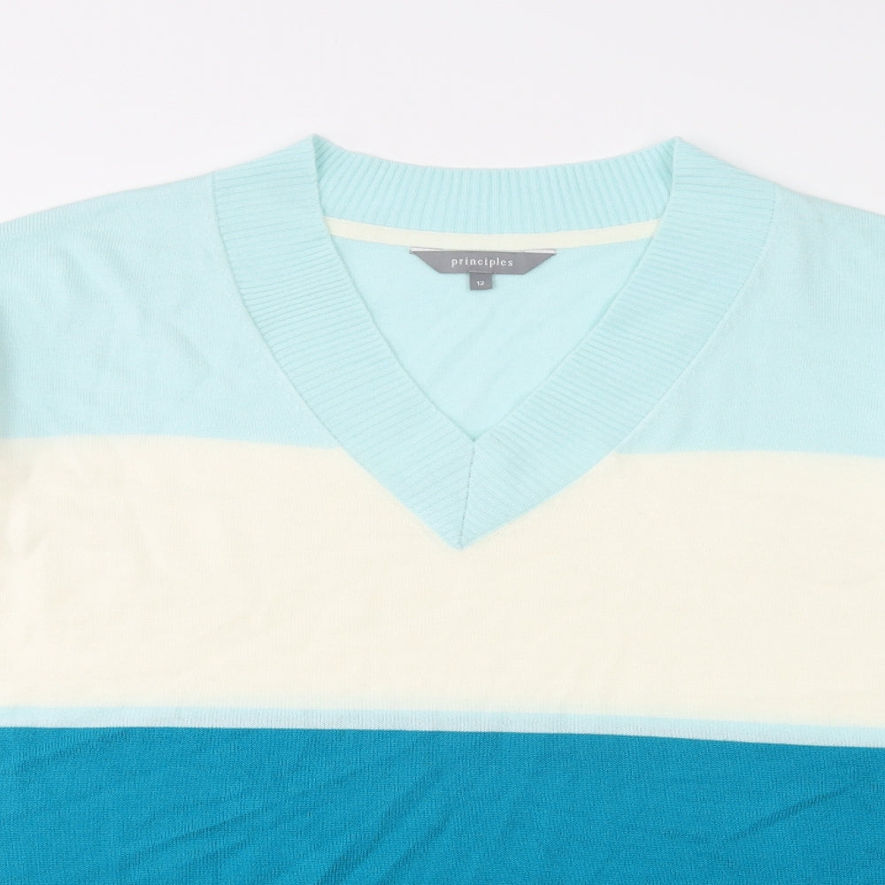 Womens UK Size 12 Principles Blue Tunic Jumper