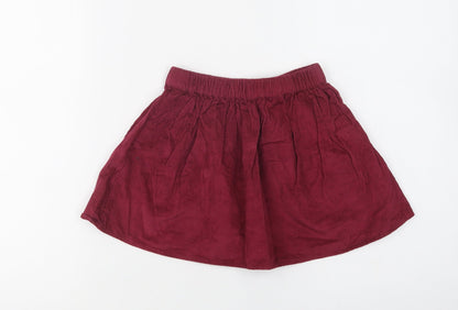 George Girls Purple  Cotton Skater Skirt Size 3-4 Years  Regular