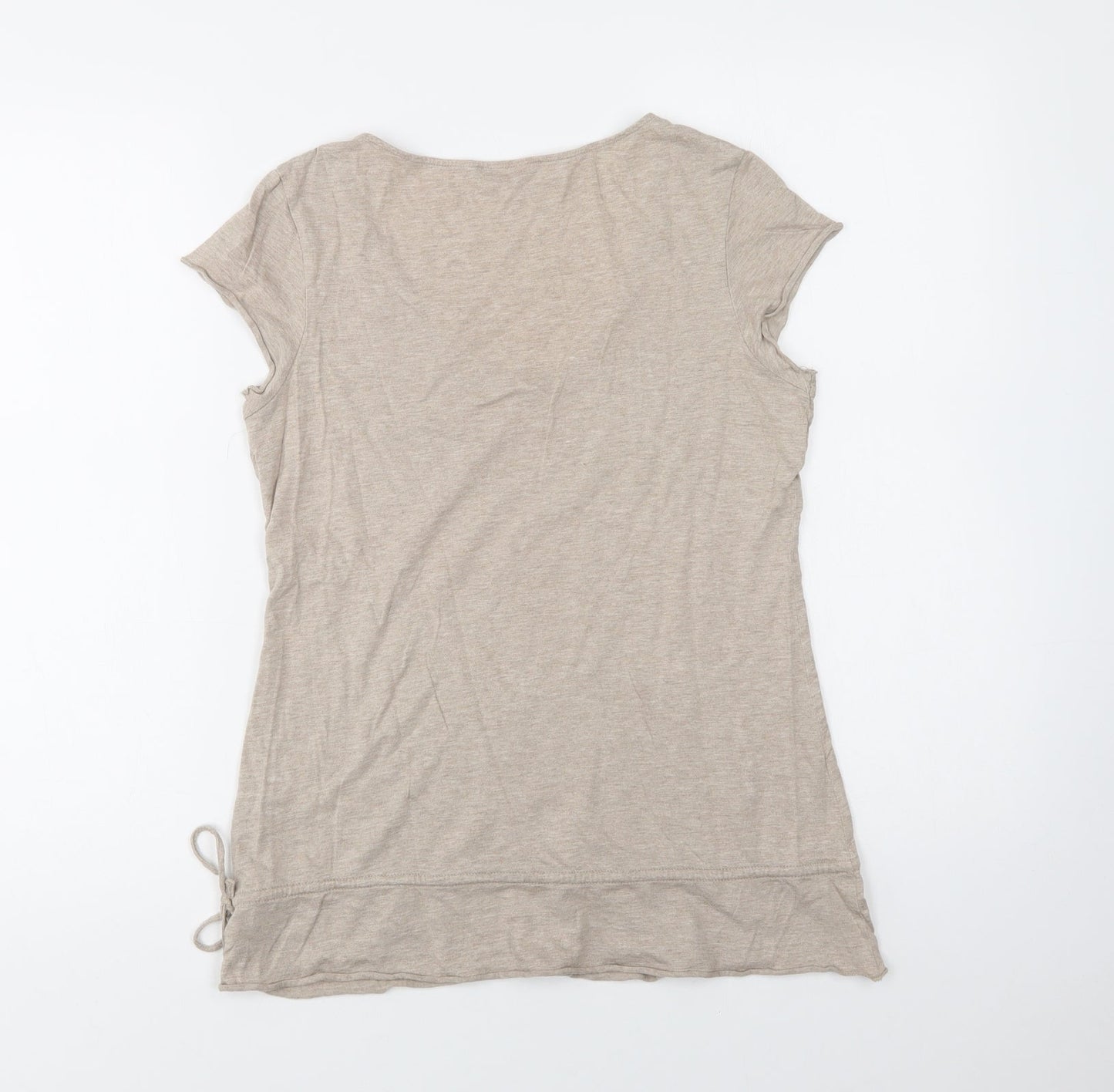 Womens UK Size 10 M&S Beige Basic Blouse
