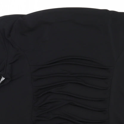 Womens UK Size 14 Saloos Black Basic Blouse