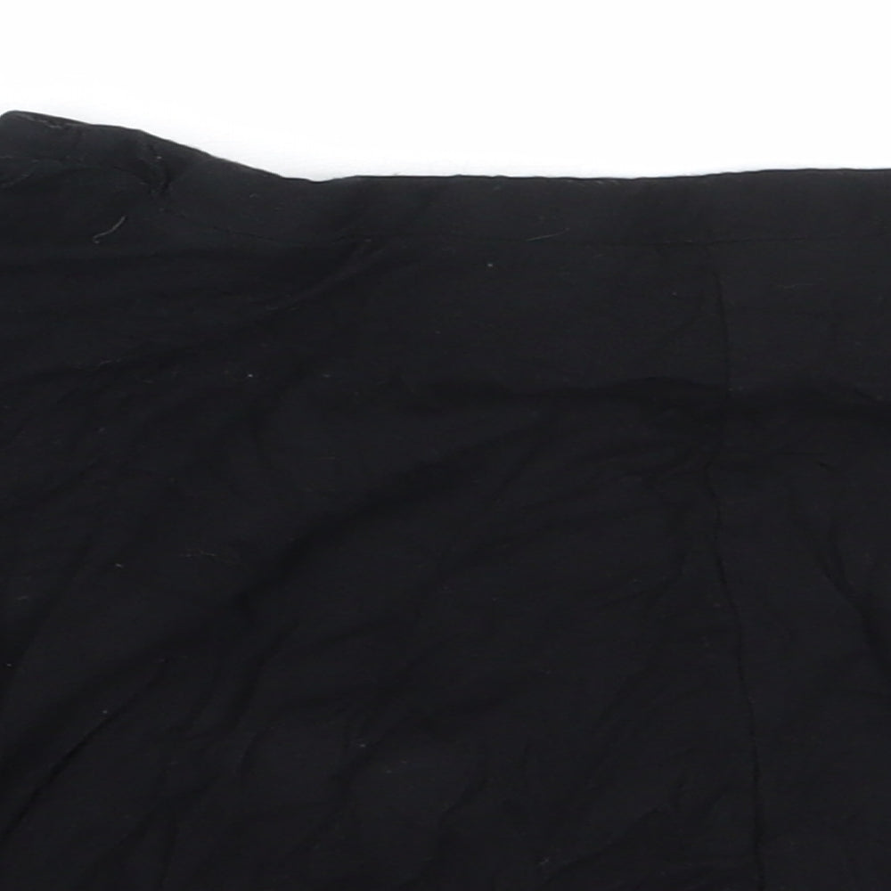 Miss Evie Girls Black  Viscose Flare Skirt Size 9-10 Years  Regular