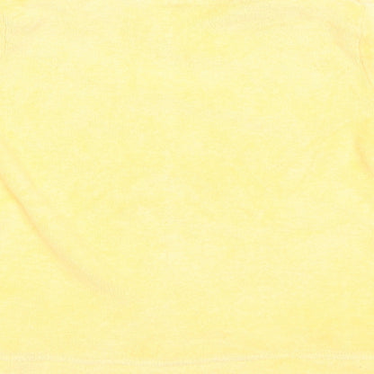 George Boys Yellow  Cotton Basic T-Shirt Size 6-9 Months V-Neck