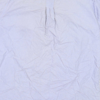 HARBOUR BAY Mens Blue  Cotton  Button-Up Size M Collared