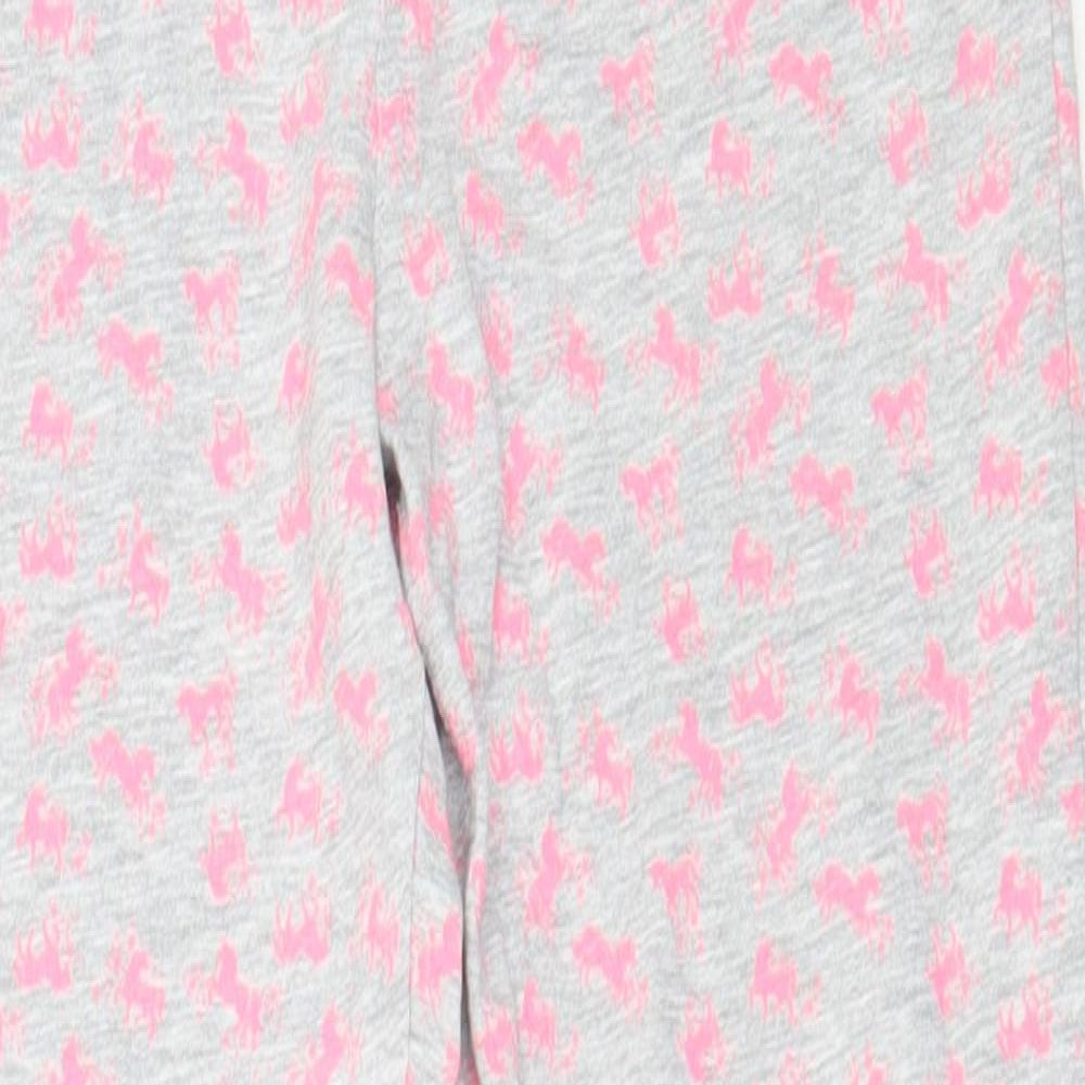 Matalan Girls Grey  Cotton Capri Trousers Size 11 Years  Regular