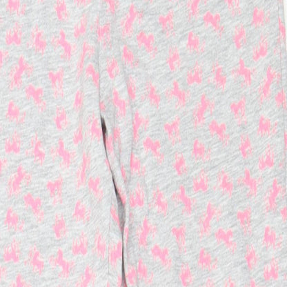 Matalan Girls Grey  Cotton Capri Trousers Size 11 Years  Regular