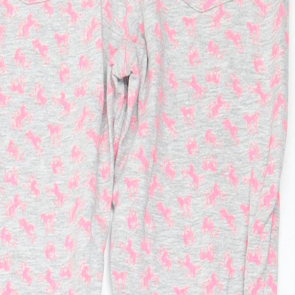 Matalan Girls Grey  Cotton Capri Trousers Size 11 Years  Regular