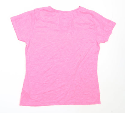 Primark Womens Pink Solid Polyester Top Pyjama Top Size M