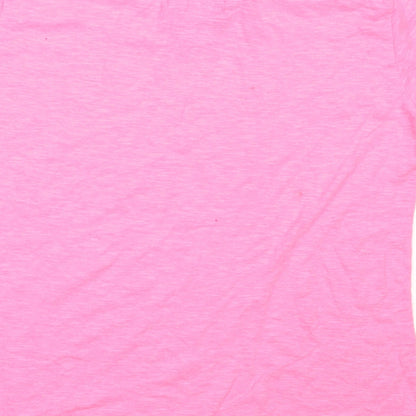 Primark Womens Pink Solid Polyester Top Pyjama Top Size M