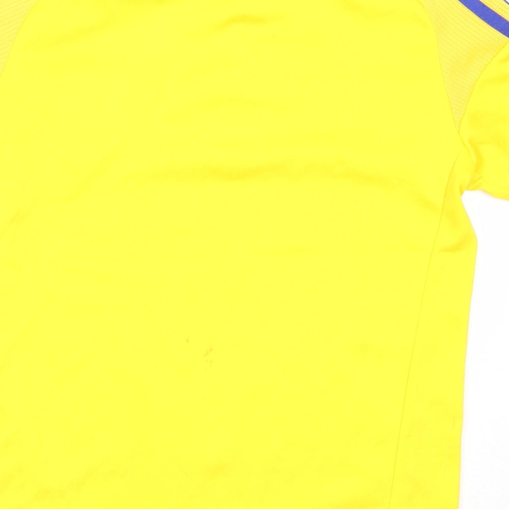 Ykpaiha Boys Yellow  Polyester Jersey T-Shirt Size XS Round Neck