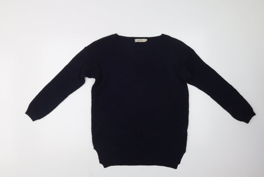 Womens UK Size S Nada Del Riccio Blue Pullover Jumper