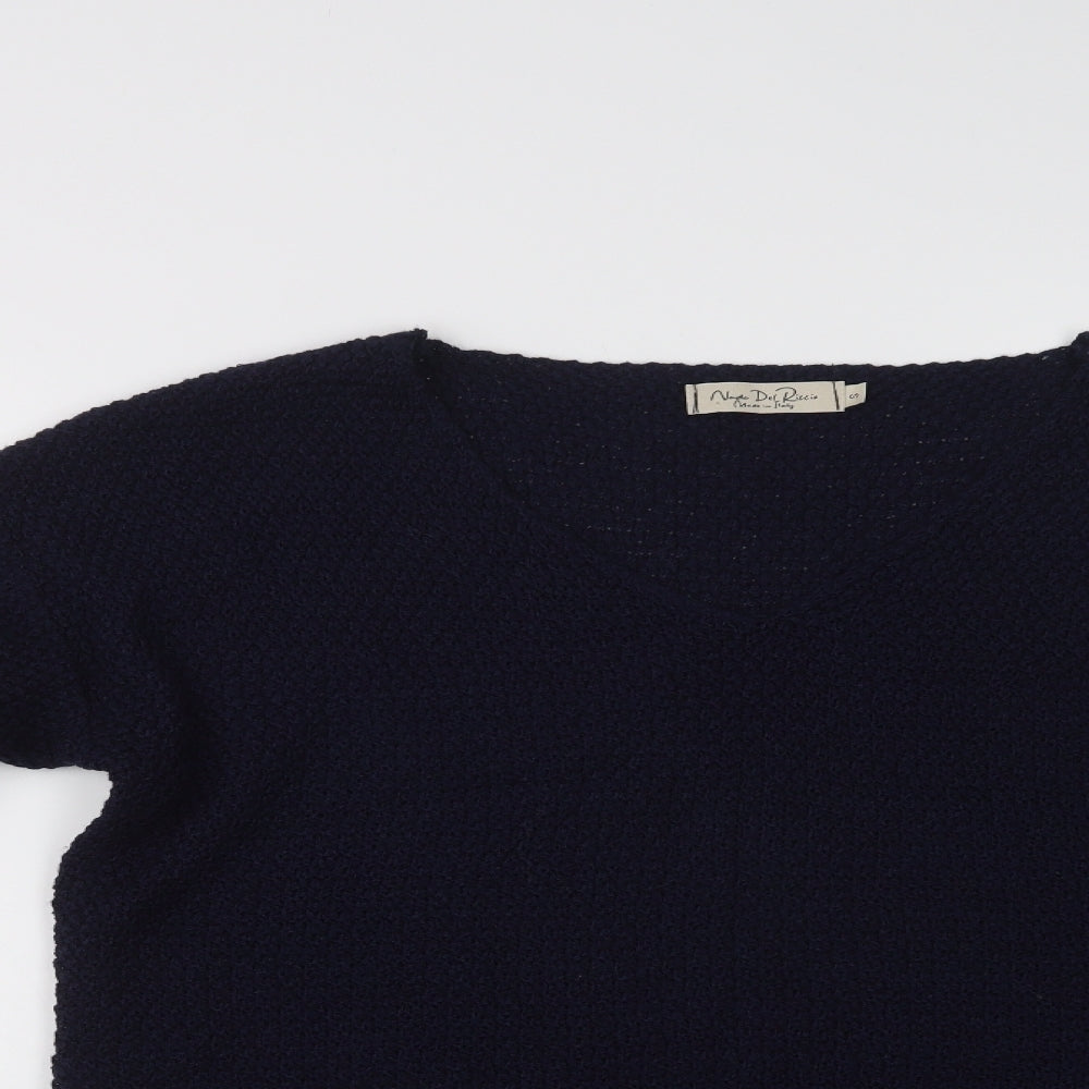 Womens UK Size S Nada Del Riccio Blue Pullover Jumper
