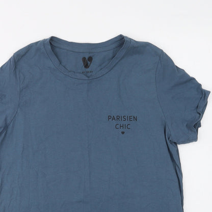 Womens UK Size 12 Very Green Basic T-Shirt