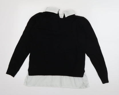 Womens UK Size 10 Dorothy Perkins Black Pullover Jumper