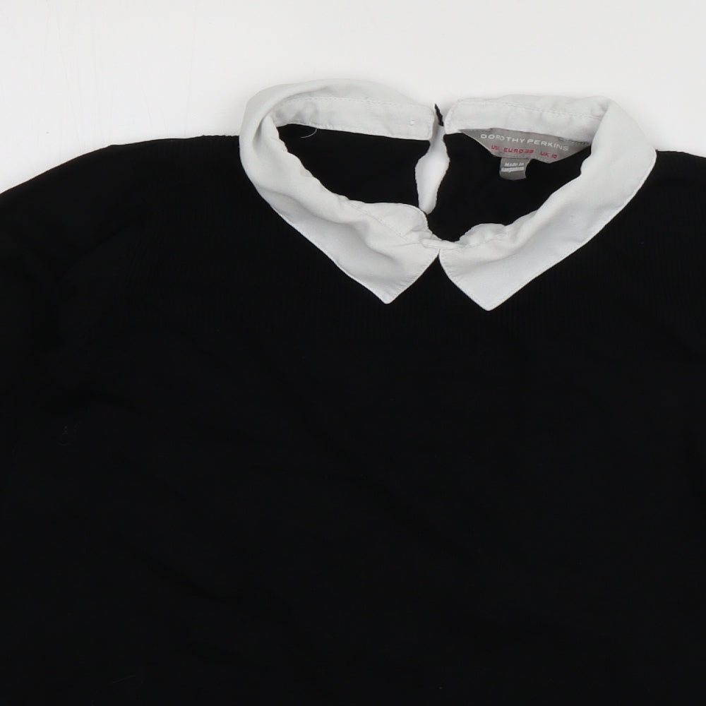 Womens UK Size 10 Dorothy Perkins Black Pullover Jumper