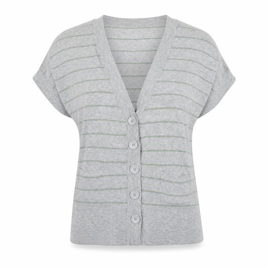 Womens UK Size 14 Aphorism Grey Cardigan Jumper