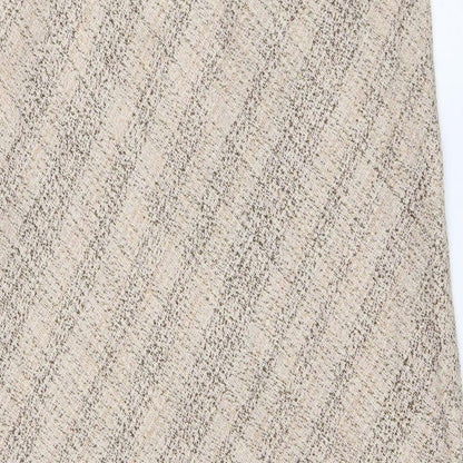 Agenda Womens Beige Striped Acrylic Straight & Pencil Skirt Size 24   Zip