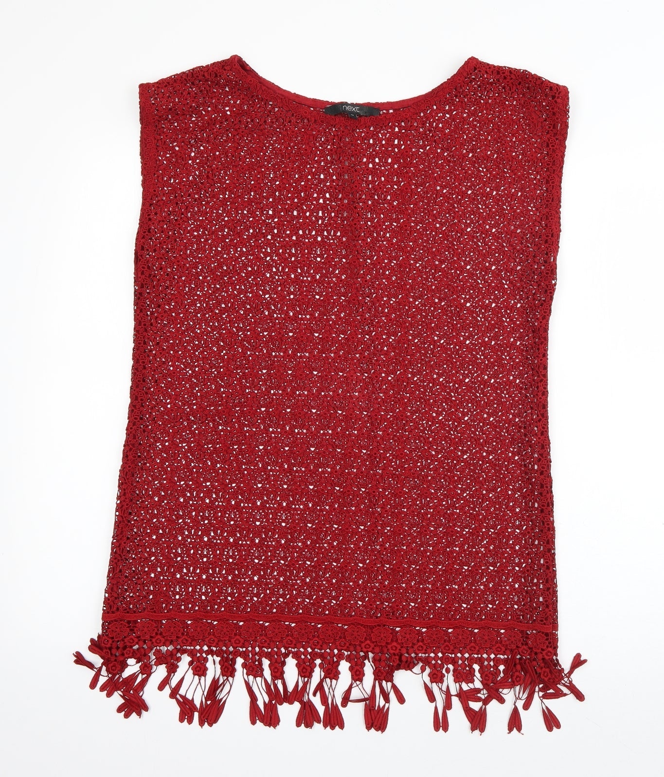 Womens UK Size 12 NEXT Red Basic Blouse