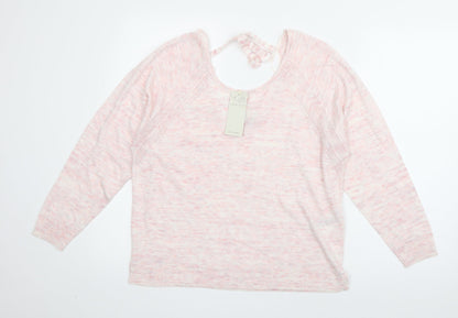 Womens UK Size 12 Marks and Spencer Pink Pullover Jumper