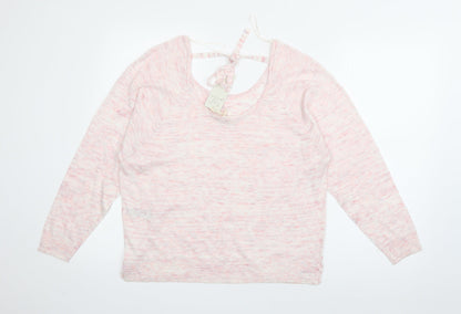 Womens UK Size 12 Marks and Spencer Pink Pullover Jumper