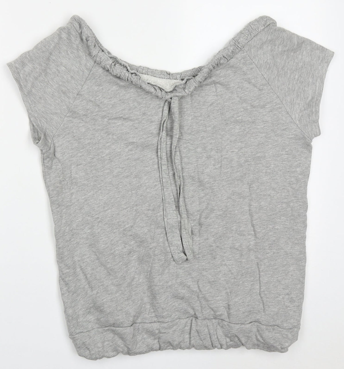 Additional front view of BHS women’s grey cotton pullover sweatshirt, size UK 16, pullover