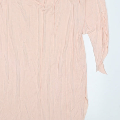 Womens UK Size M Cherry Couture Pink Basic Blouse