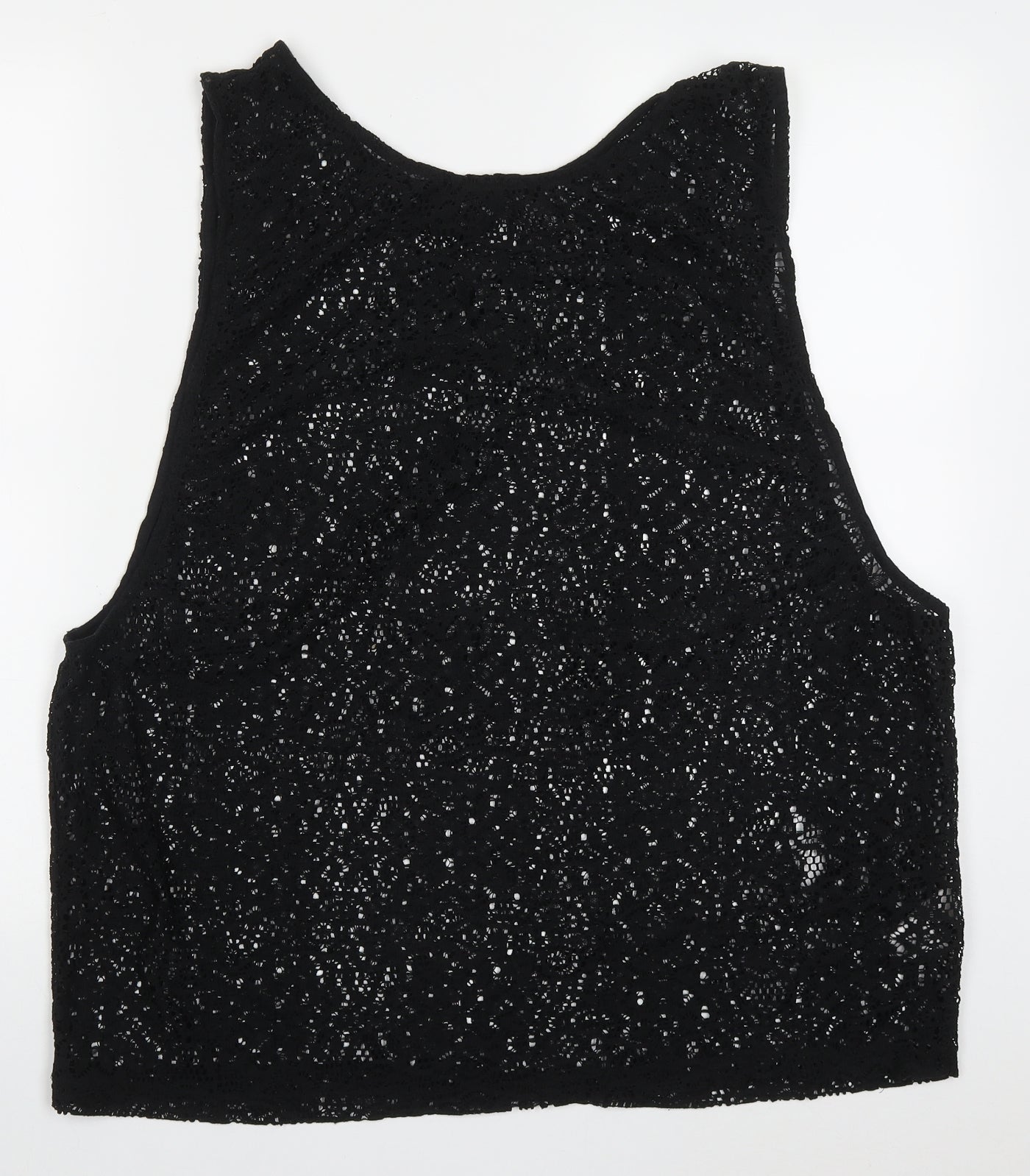 Womens UK Size M Atmosphere Black Basic Tank