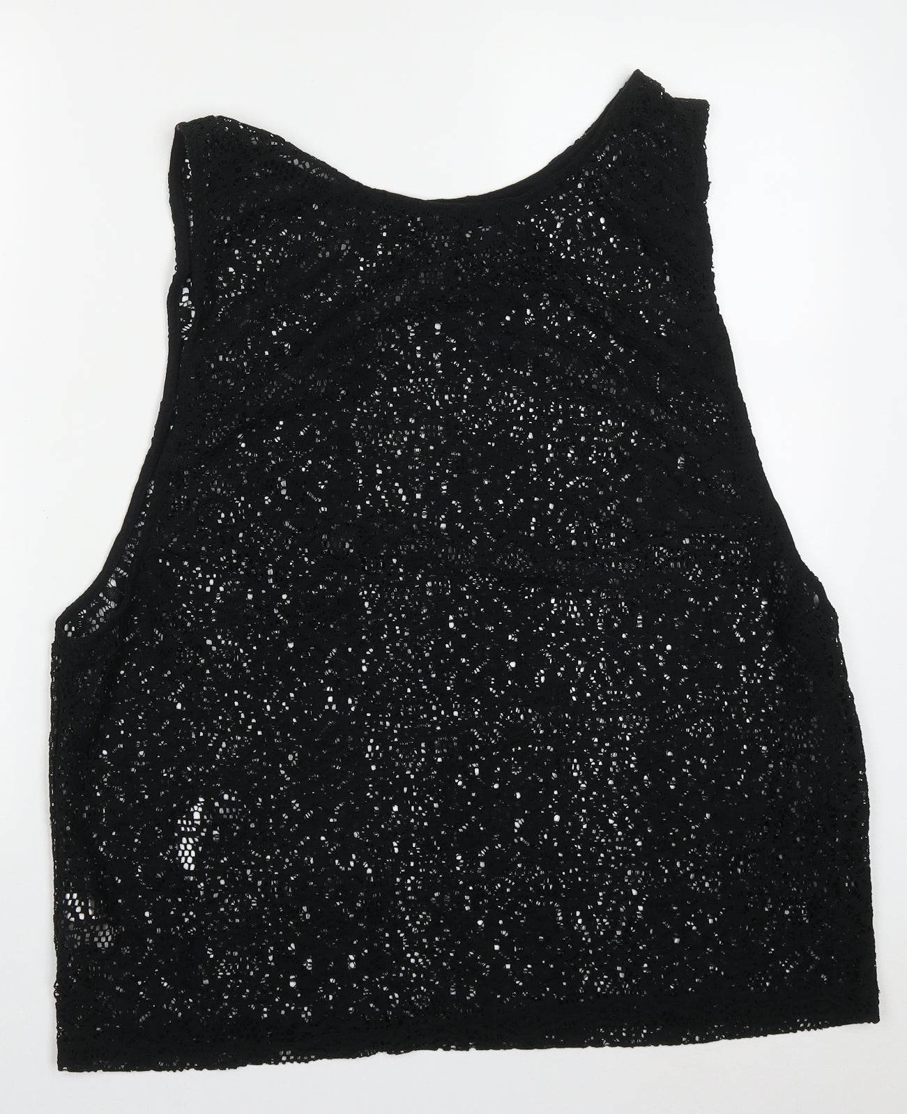 Womens UK Size M Atmosphere Black Basic Tank