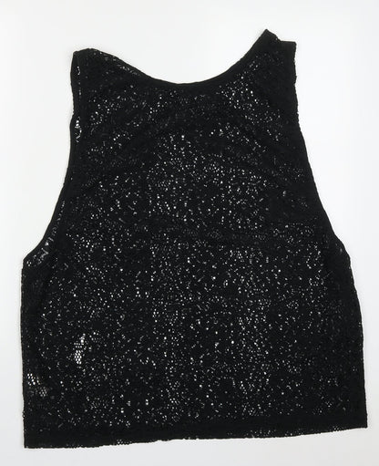 Womens UK Size M Atmosphere Black Basic Tank