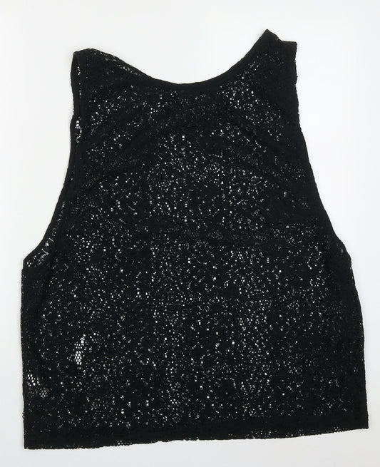 Womens UK Size M Atmosphere Black Basic Tank