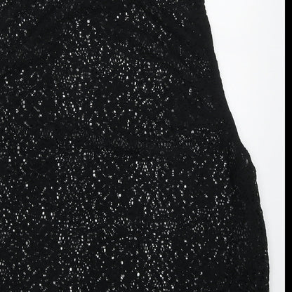 Womens UK Size M Atmosphere Black Basic Tank