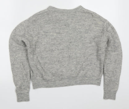 Womens UK Size XS H&M Grey Pullover Jumper