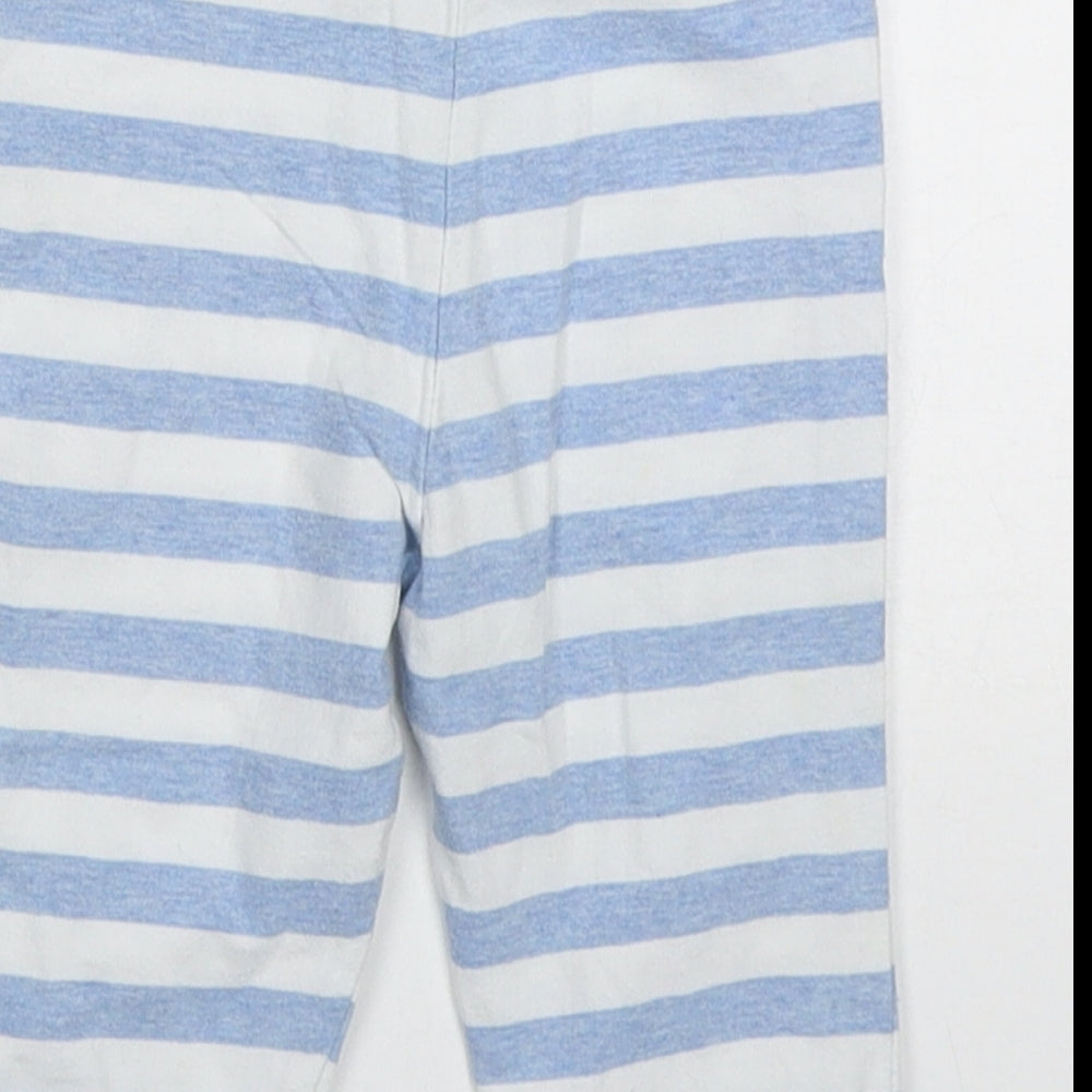 Zip Zap Baby Blue Striped Cotton Sweatpants Trousers Size 3-6 Months  Drawstring - Pyjama Pants