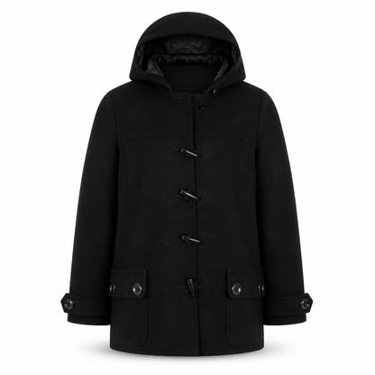 Womens UK Size 8 Wardrobe Essentials Black Pea Coat
