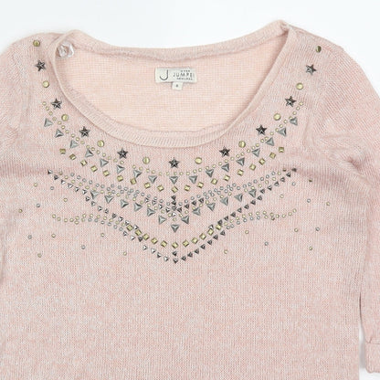 Womens UK Size 8 New Look Pink Pullover Jumper