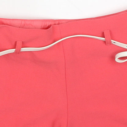 Miss Selfridge Womens Pink  Polyester Mom Shorts Size 6 L3 in Regular Zip