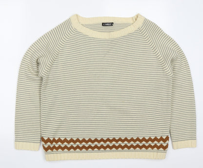 Womens UK Size S Sheilay Beige Pullover Jumper