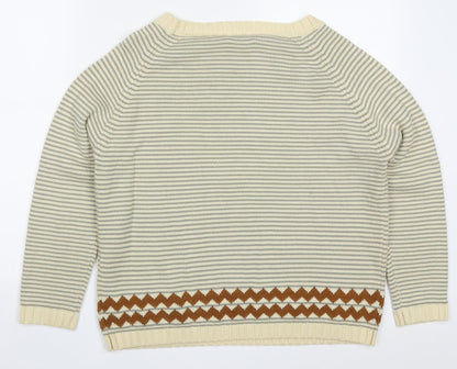 Womens UK Size S Sheilay Beige Pullover Jumper